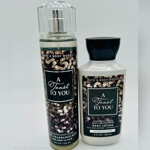 Bath & Body Works A Toast To You Fine Fragrance Mist & Body Lotion Set